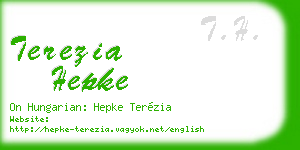 terezia hepke business card